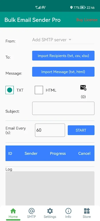 Bulk Email Sender Pro Screenshot 1