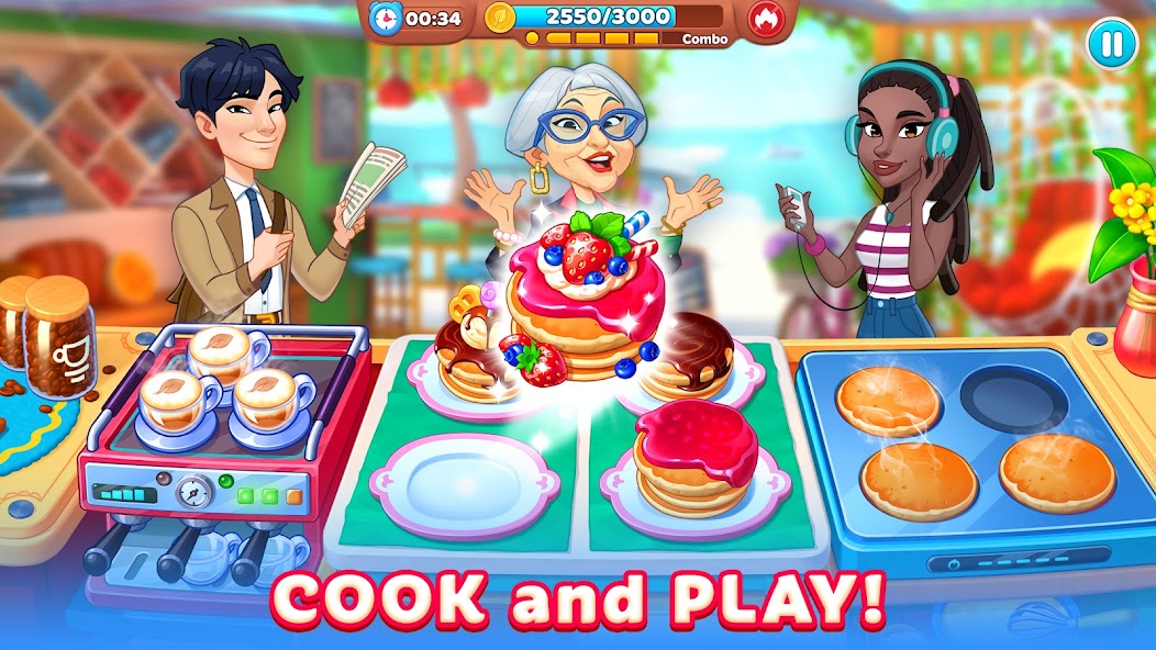 Chef & Friends: Cooking Game Mod Screenshot 1