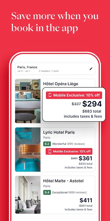 Hotels.com Screenshot 2