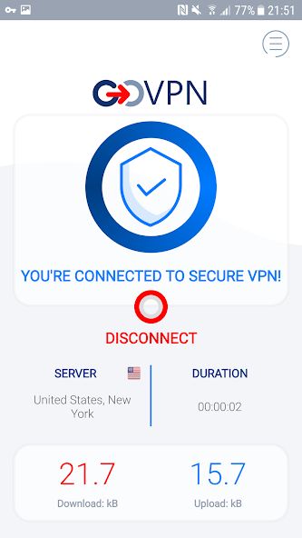 VPN secure fast proxy by GOVPN Mod Screenshot 2