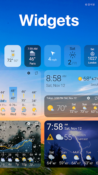 Weather & Widget - Weawow Mod Screenshot 3
