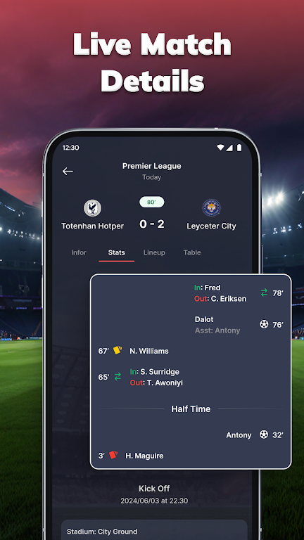 MatchLive: Football Live Score Screenshot 2