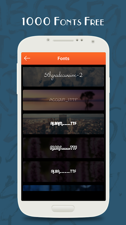 1000 Fonts Free Screenshot 2
