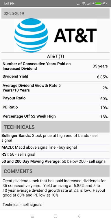 Dividend Stocks Mod Screenshot 1