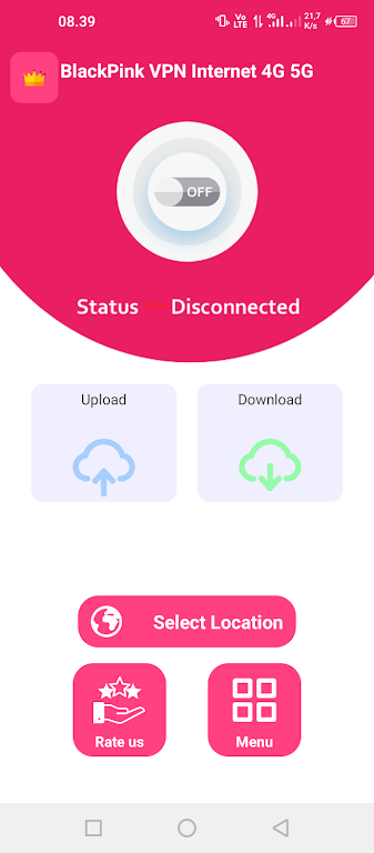 BlackPink VPN Internet 4G 5G Screenshot 2