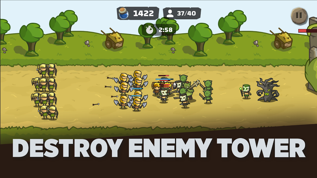 Tower Royale: Stick War Online Mod Screenshot 1