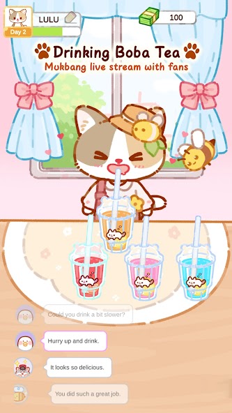 Cat Boba Tea: ASMR Live Master Mod Screenshot 4