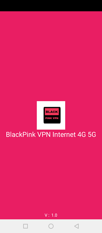 BlackPink VPN Internet 4G 5G Screenshot 1