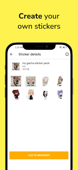 Gacha Stickers for WA Mod Screenshot 4