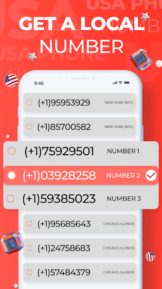 USA Phone Number Receive SMS Mod Screenshot 1