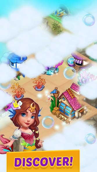 Merge Mermaids-magic puzzles Mod Screenshot 3