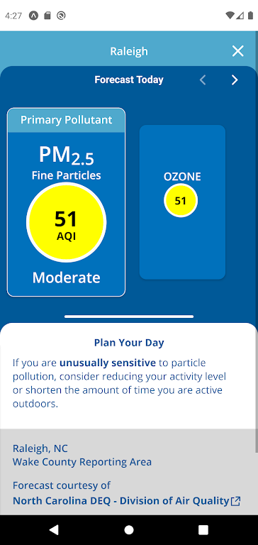 EPA's AIRNow Screenshot 4