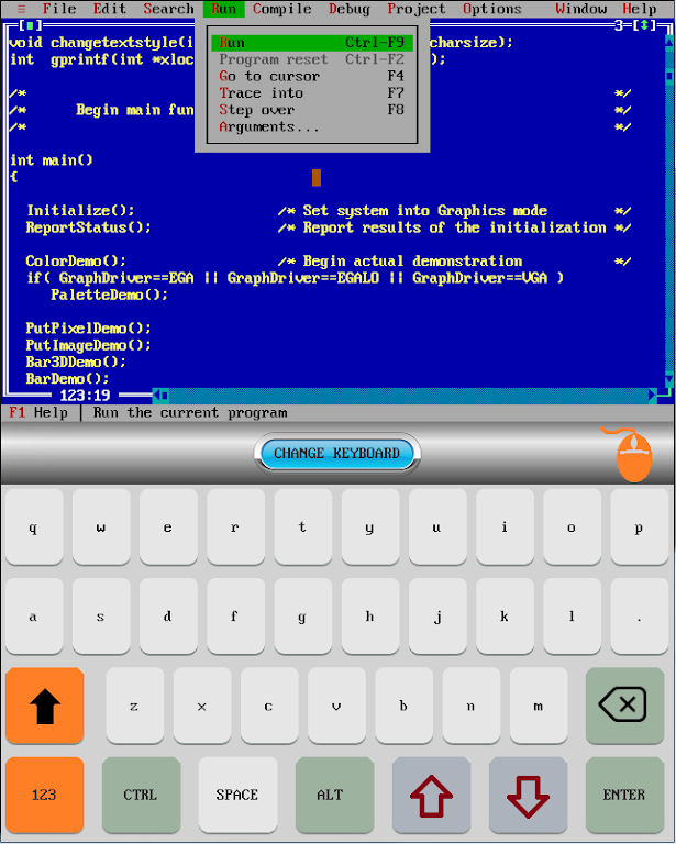 Turbo C++ Compiler Screenshot 1