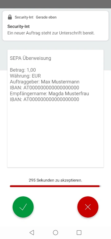 Oberbank Security App Screenshot 3