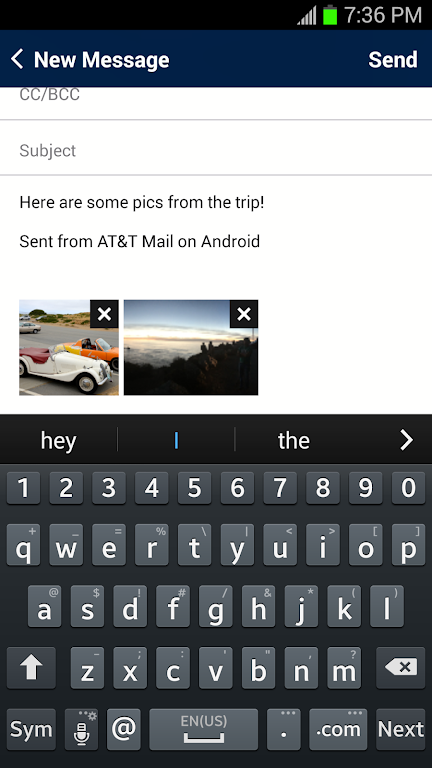 AT&T Mail Screenshot 2