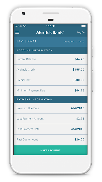 Merrick Bank Mobile Screenshot 2