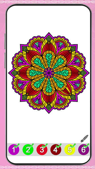 Mandala Color by Number Book Mod Screenshot 4