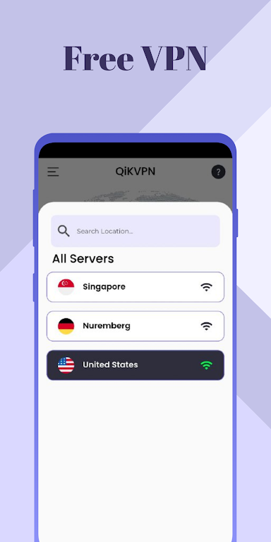Qik VPN - Fast & Secure Proxy Screenshot 1