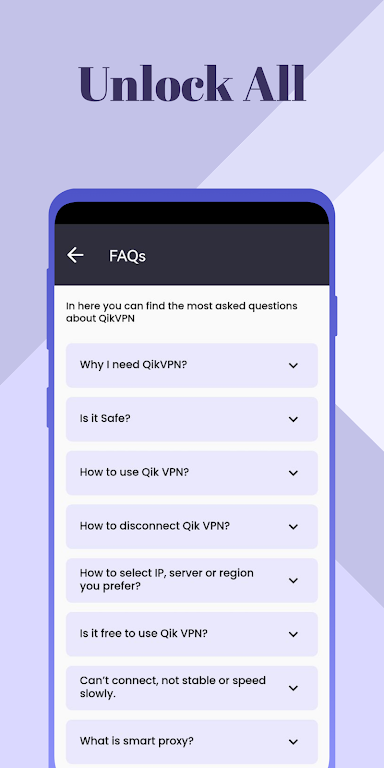 Qik VPN - Fast & Secure Proxy Screenshot 3