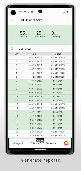 Schengen Calculator Mod Screenshot 4