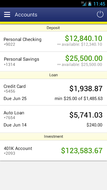 CCU FL Mobile Banking Screenshot 1