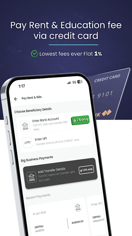 Credit Card, Invest & Bills Screenshot 2