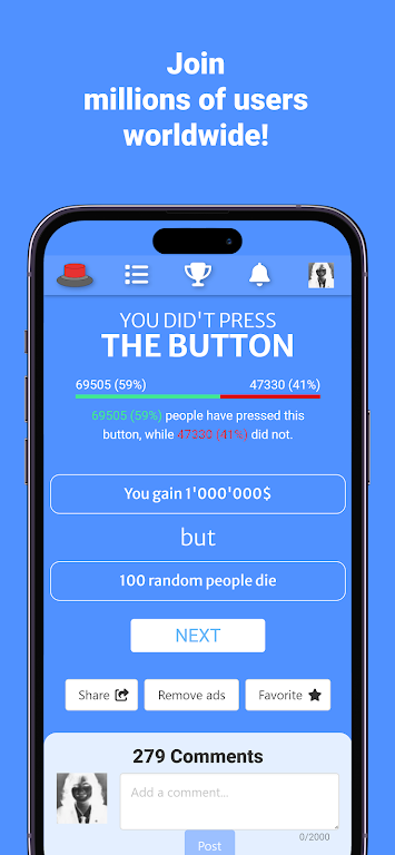 Will You Press The Button? Screenshot 2