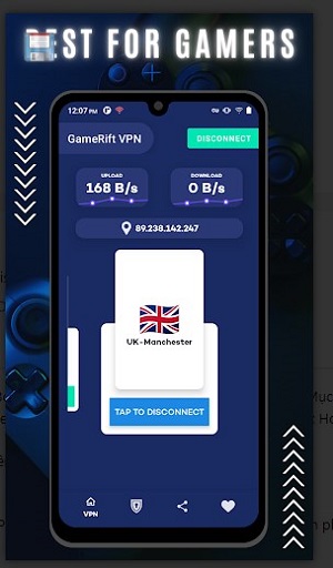 GameRift VPN - SecureVPN Proxy Screenshot 3
