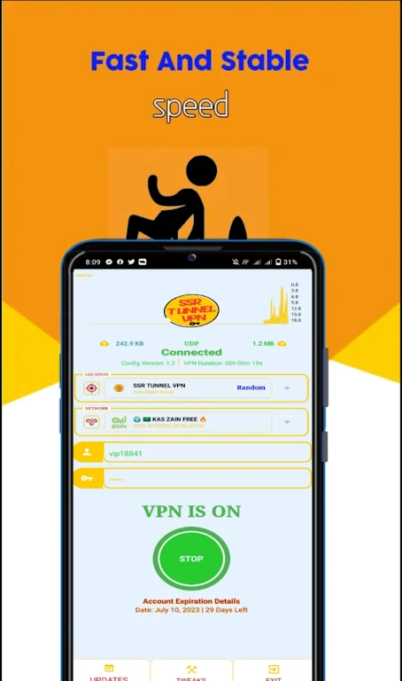 SSR Tunnel vpn - Fast & Secure Screenshot 3