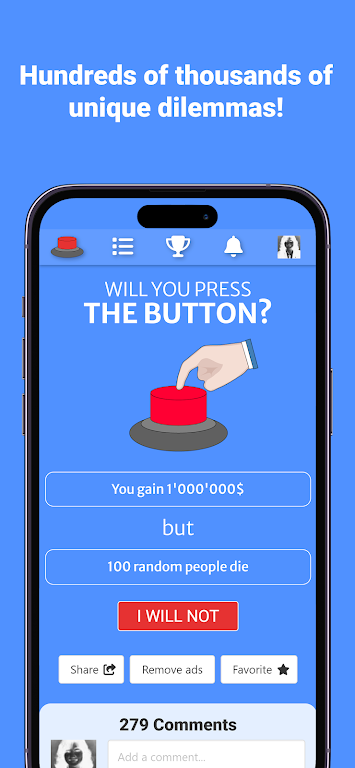 Will You Press The Button? Screenshot 1