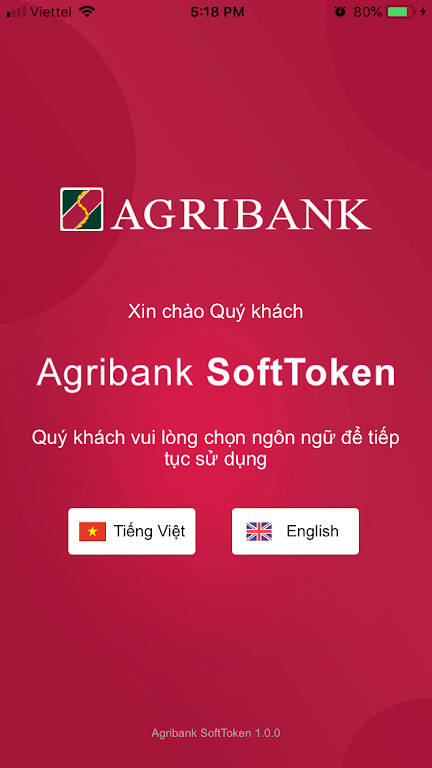 Agribank Soft Token Screenshot 1