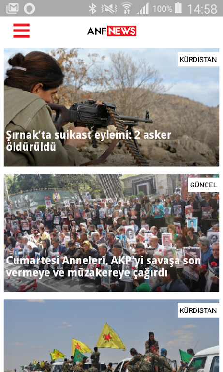 ANF Haber Ajansı Screenshot 1