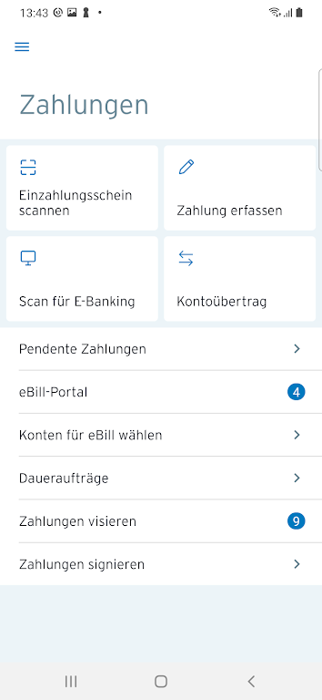 MobileBanking Sparkasse Schwyz Screenshot 4