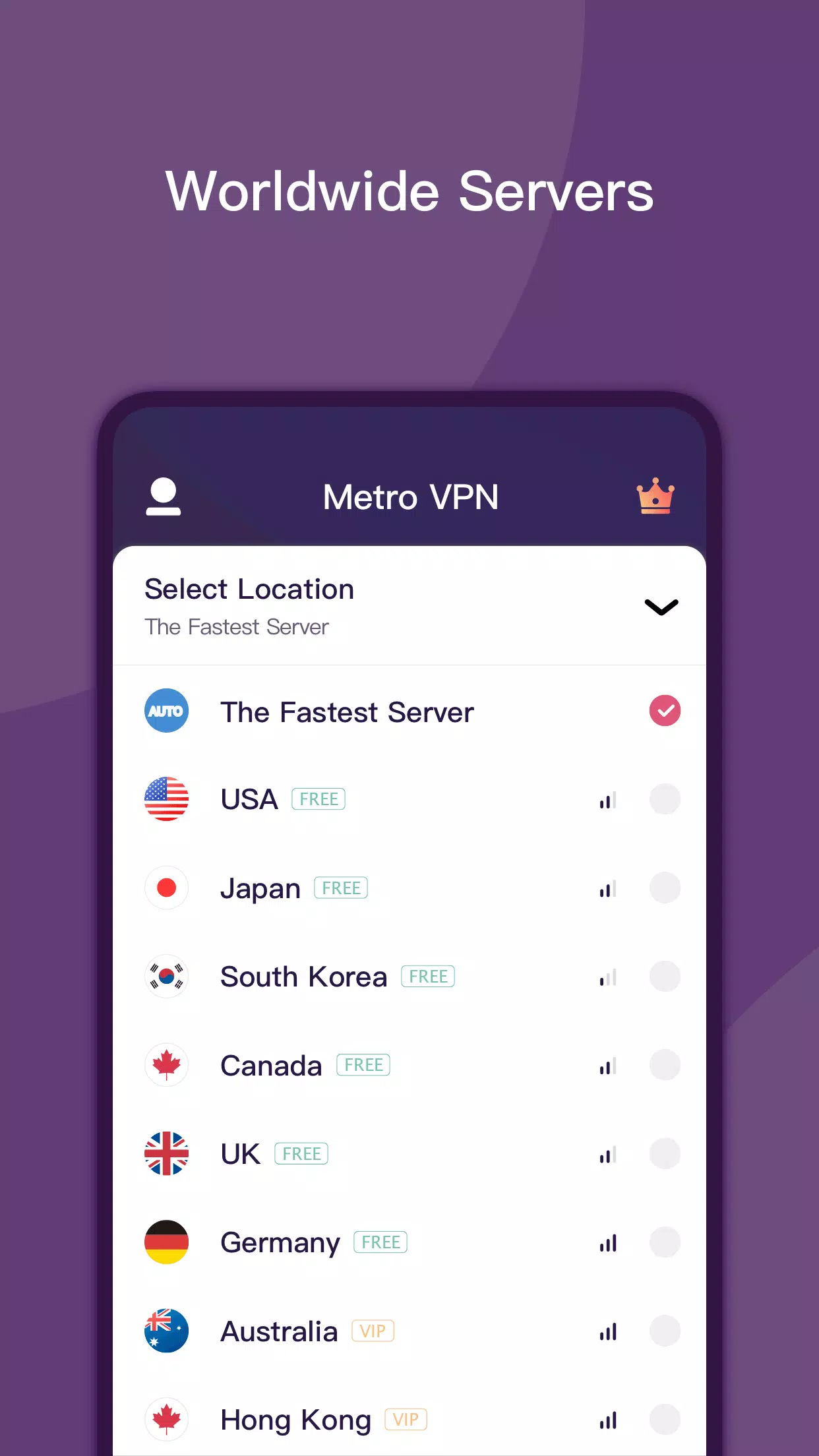 Metro VPN - wifi VPN Master Screenshot 2