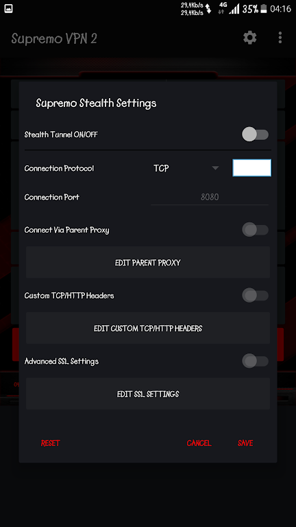 Supremo VPN Screenshot 2