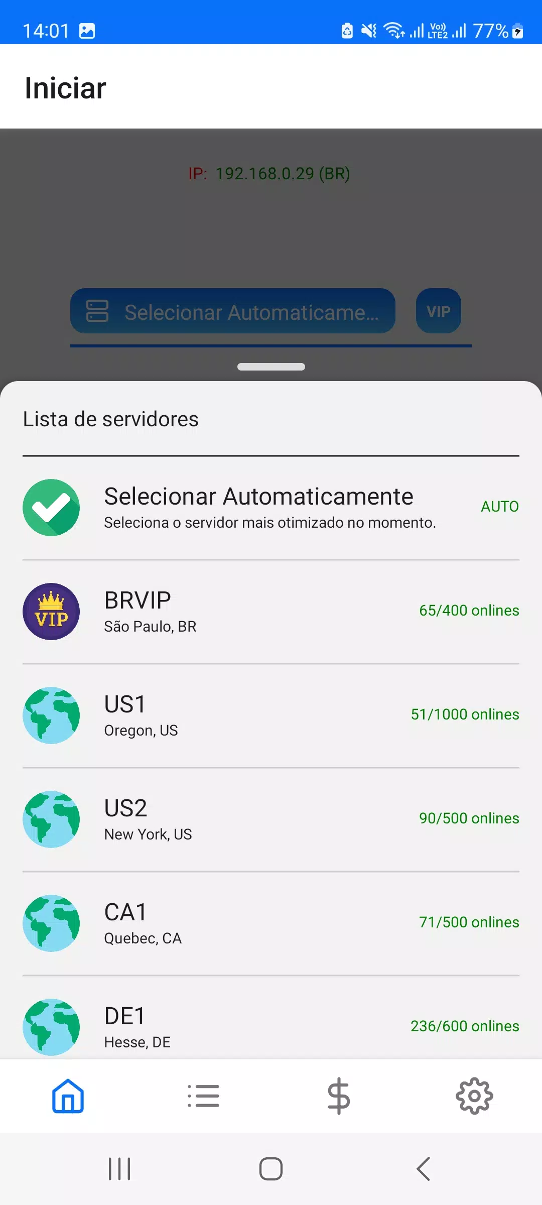 One VPN - Cliente de VPN Screenshot 1