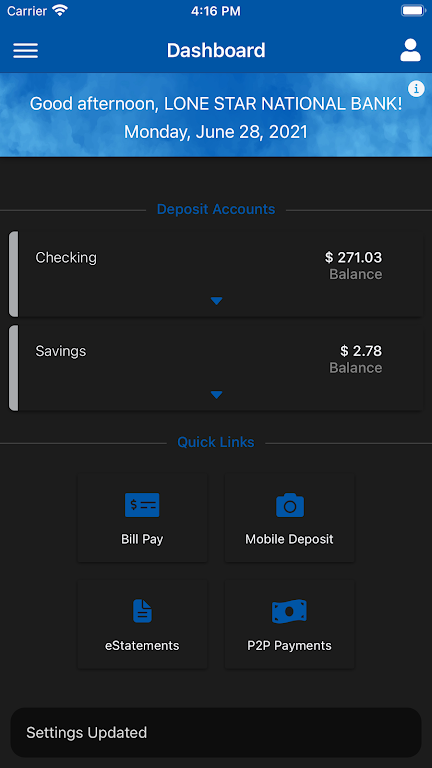 LSNB Mobile Banking Screenshot 3