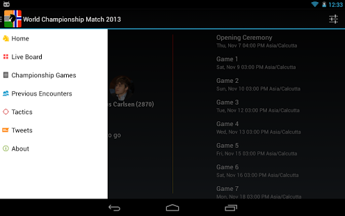 World Chess Championship 2013 Screenshot 1