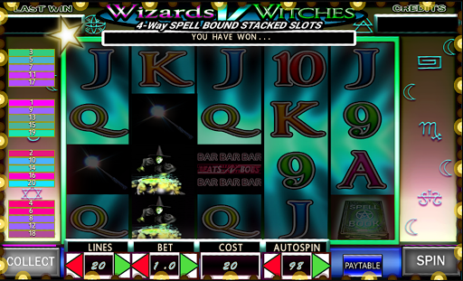 Wizards V Witches video slots Screenshot 1