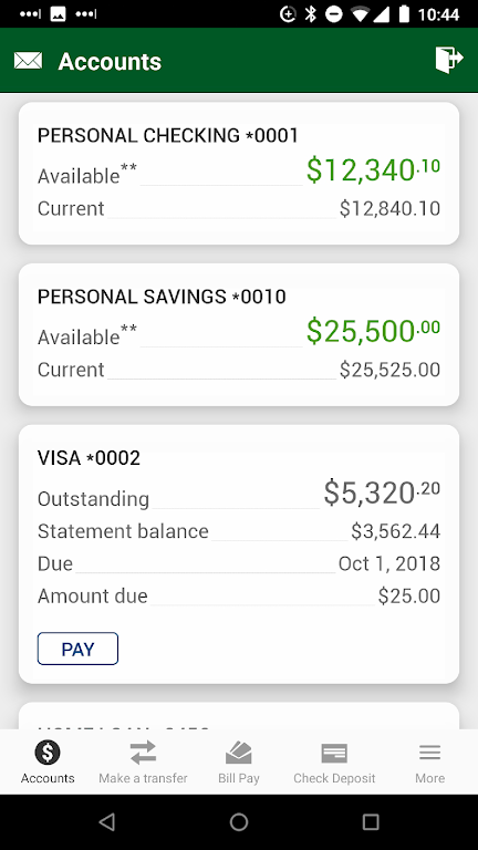 FBFCU Mobile Banking Screenshot 1