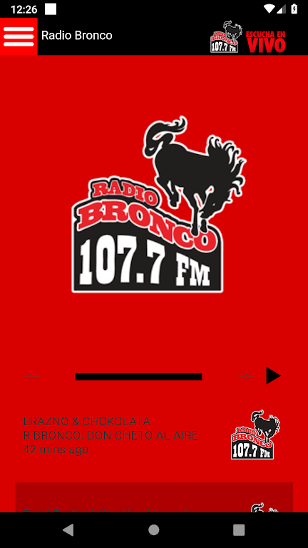 Radio Bronco 107.7 Screenshot 1