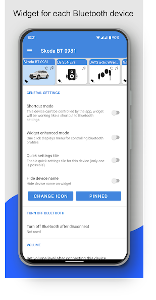 Bluetooth Audio Connect Widget Mod Screenshot 2