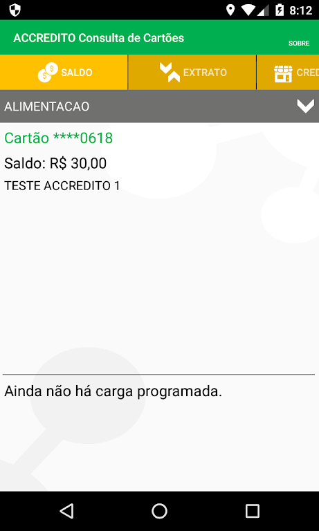 ACCREDITO Consulta de Cartões Screenshot 2