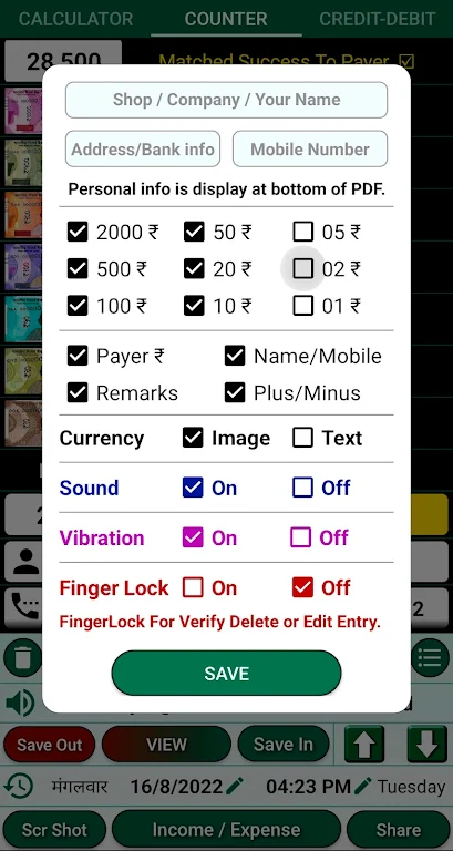 Cash Calculator & Credit Debit Screenshot 3