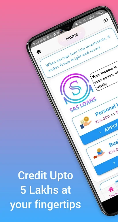 Personal Loan App – SAS Loans Screenshot 1