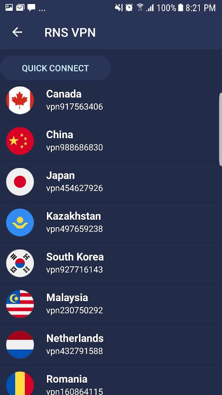 RNS Free Residential VPN Screenshot 4