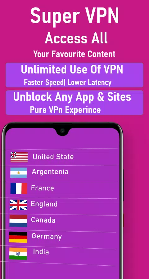 Super VPN Hotspot Proxy Shield Screenshot 2