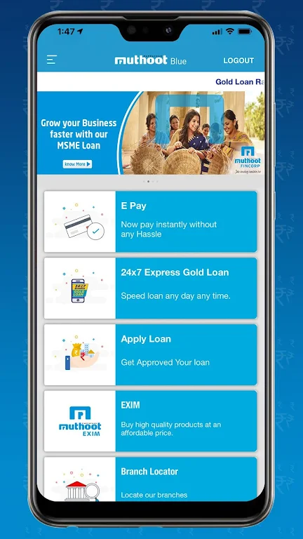 Muthoot Blue | Gold loans from Screenshot 3