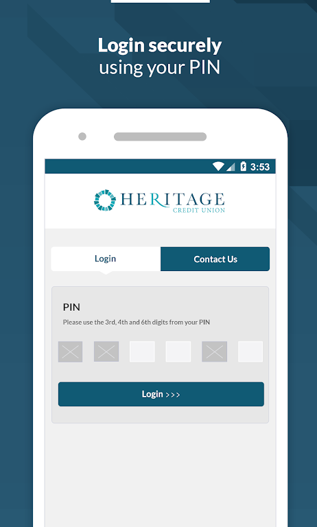 Heritage Credit Union Screenshot 1