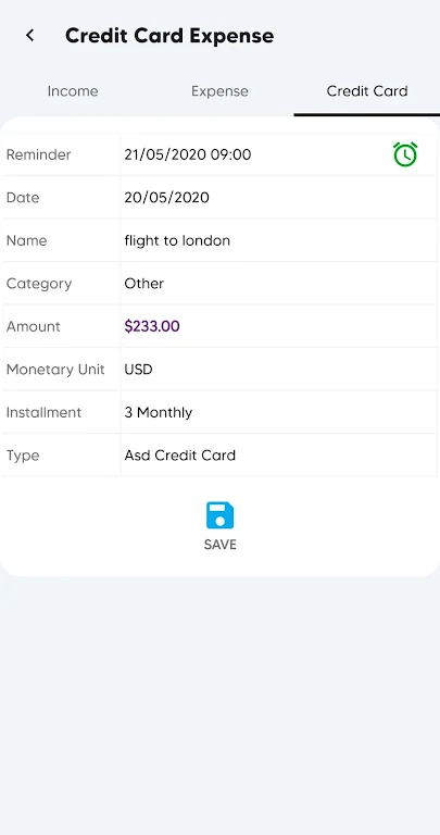 CLK Budget Manager - Incomes a Screenshot 4